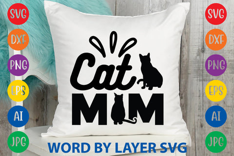 Cat Mom, Cat SVG Design SVG Rafiqul20606 