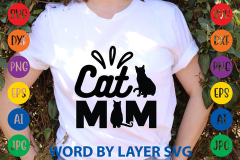 Cat Mom, Cat SVG Design SVG Rafiqul20606 