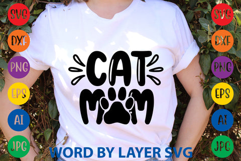 Cat Mom, Cat SVG Design SVG Rafiqul20606 