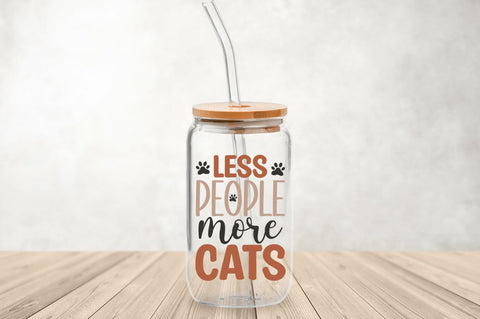 Cat Mom Libbey Glass SVG Bundle SVG Regulrcrative 