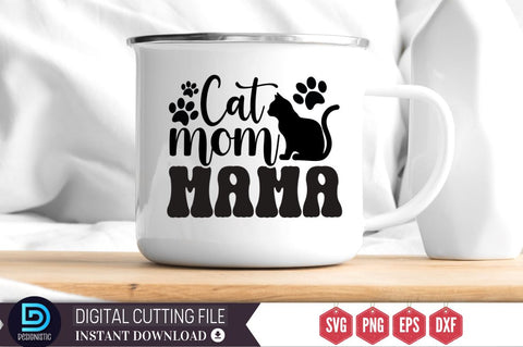 Cat mom mama SVG SVG DESIGNISTIC 