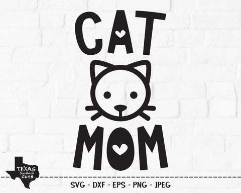 Cat Mom | Pet SVG SVG Texas Southern Cuts 