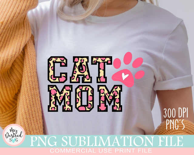 Cat mom shirt PNG, Cat lover png, funny cat shirt, cat sweatshirt, Commercial Use, Png sublimation print, Digital Download, Print Downloadable Sublimation MyDesiredSVG 