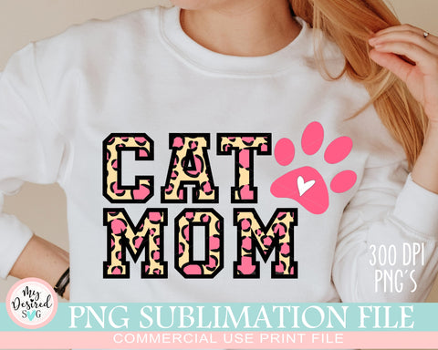 Cat mom shirt PNG, Cat lover png, funny cat shirt, cat sweatshirt, Commercial Use, Png sublimation print, Digital Download, Print Downloadable Sublimation MyDesiredSVG 