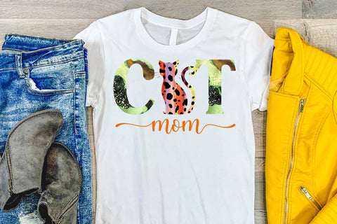 Cat Mom Sublimation I Mothers Day Sublimation Design Sublimation Happy Printables Club 