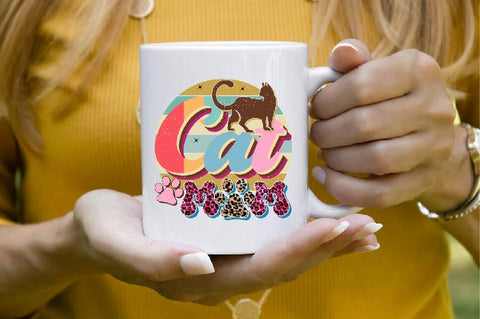 Cat Mom Sublimation SVGArt 