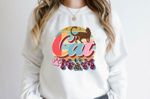 Cat Mom Sublimation SVGArt 