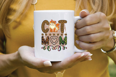 CAT MOM Sublimation SVGArt 