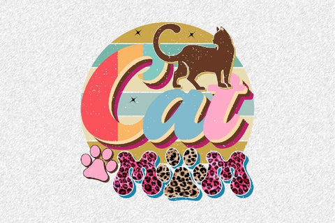 Cat Mom Sublimation SVGArt 