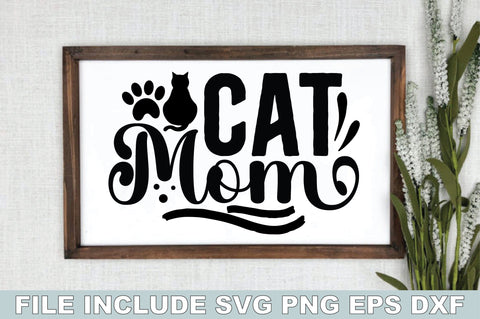Cat Mom SVG Bundle SVG Ariyan 