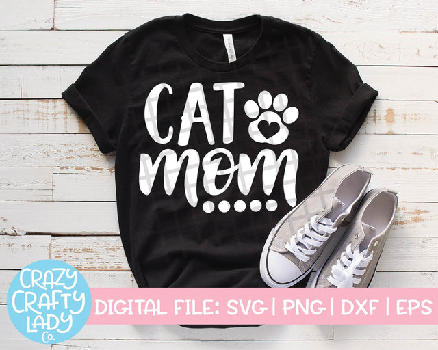 Cat Mom SVG Crazy Crafty Lady Co. 