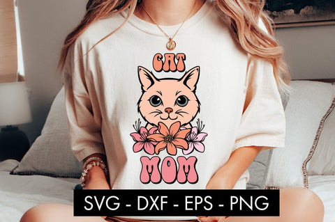 Cat Mom SVG Cut File PNG SVG Freeling Design House 