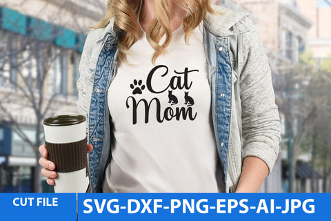 Cat Mom SVG Cut File SVG BlackCatsMedia 