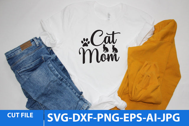 Cat Mom SVG Cut File SVG BlackCatsMedia 