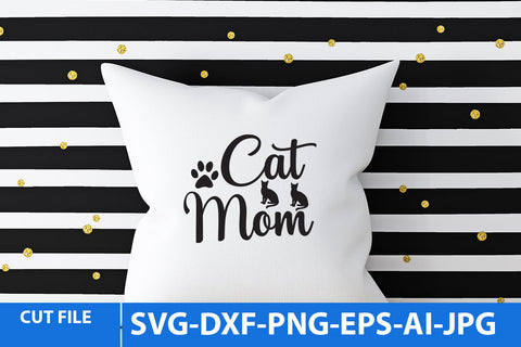 Cat Mom SVG Cut File SVG BlackCatsMedia 
