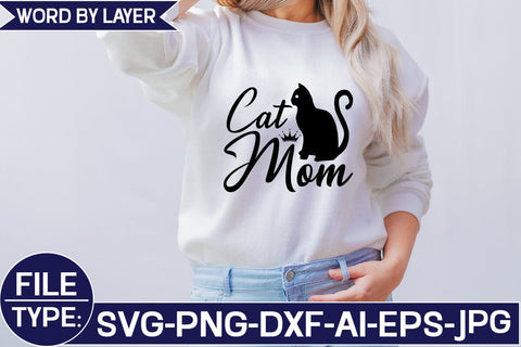 Cat Mom SVG Cut File SVG Studio Innate 