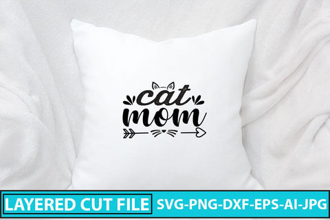 Cat Mom SVG Cut File SVG Syaman 
