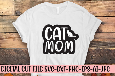 Cat Mom SVG Cut File SVG Syaman 
