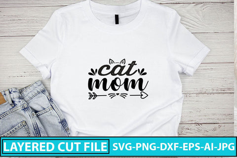 Cat Mom SVG Cut File SVG Syaman 