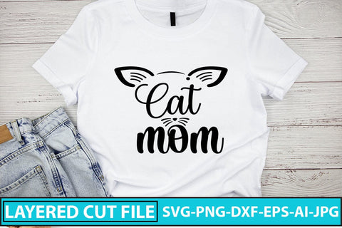 CAT MOM SVG Cut File SVG Syaman 