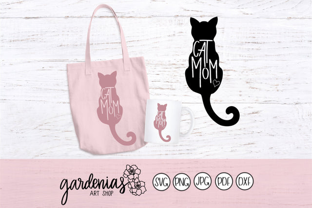 Cat Mom SVG Gardenias Art Shop 