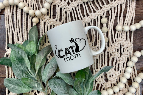 Cat Mom SVG, Mothers Day SVG, Kitty SVG Cute Animal. SVG Elinorka 