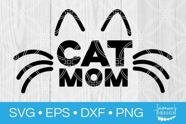 Cat Mom SVG SavanasDesign 