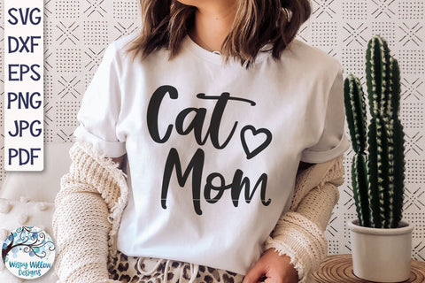 Cat Mom SVG SVG Wispy Willow Designs 