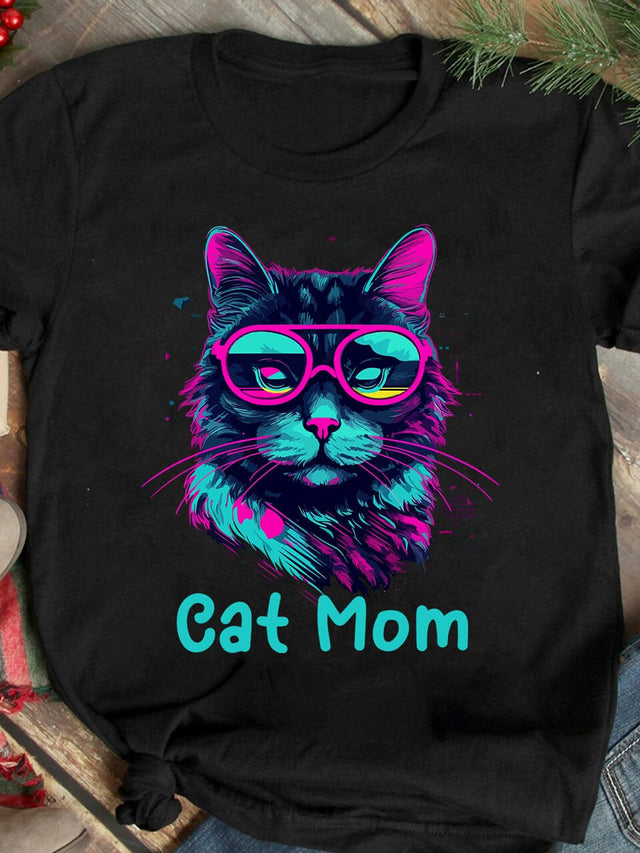 Cat Mom T-Shirt Design, Cat Mom SVG Cut File, Best Cat Ever Sublimation Design, Cat Clipart Design, Cat Graphic T-Shirt Design,Cat SVG Cut File, Cat SVG Bundle, Cat Retro SVG SVG BlackCatsMedia 