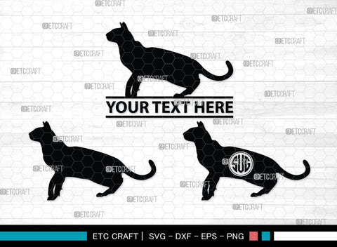 Cat Monogram, Cat Silhouette, Cat SVG, Feline Svg, Pussy Cat Svg, Mouser Cat Svg, SB00235 SVG ETC Craft 