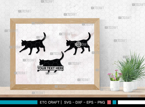 Cat Monogram, Cat Silhouette, Cat SVG, Feline Svg, Pussy Cat Svg, Mouser Cat Svg, SB00235 SVG ETC Craft 