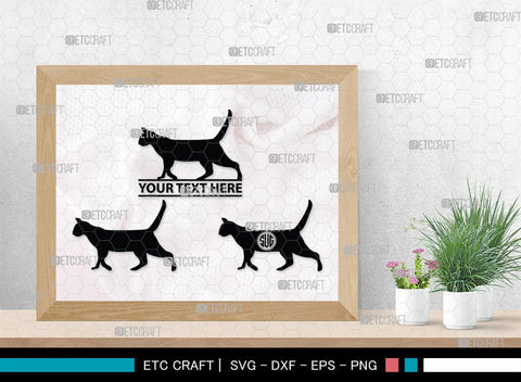 Cat Monogram, Cat Silhouette, Cat SVG, Feline Svg, Pussy Cat Svg, Mouser Cat Svg, SB00235 SVG ETC Craft 