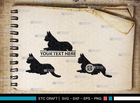 Cat Monogram, Cat Silhouette, Cat SVG, Feline Svg, Pussy Cat Svg, Mouser Cat Svg, SB00235 SVG ETC Craft 