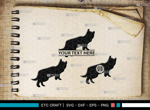 Cat Monogram, Cat Silhouette, Cat SVG, Feline Svg, Pussy Cat Svg, Mouser Cat Svg, SB00235 SVG ETC Craft 