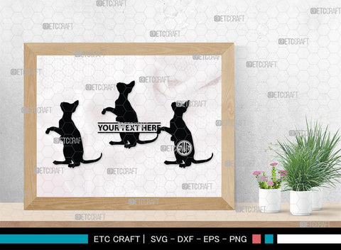 Cat Monogram, Cat Silhouette, Cat SVG, Feline Svg, Pussy Cat Svg, Mouser Cat Svg, SB00235 SVG ETC Craft 