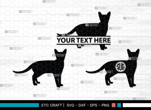 Cat Monogram, Cat Silhouette, Cat SVG, Feline Svg, Pussy Cat Svg, Mouser Cat Svg, SB00235 SVG ETC Craft 
