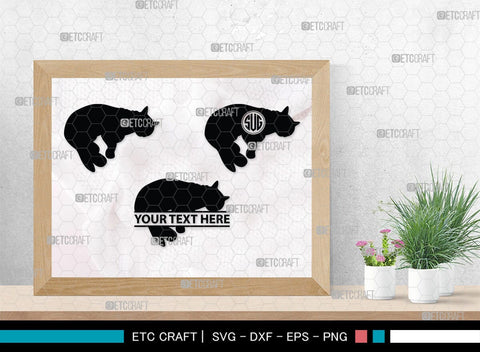 Cat Monogram, Cat Silhouette, Cat SVG, Feline Svg, Pussy Cat Svg, Mouser Cat Svg, SB00235 SVG ETC Craft 