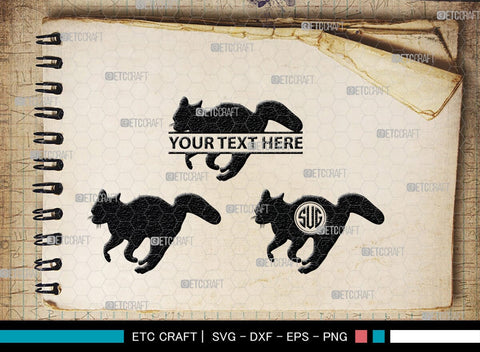 Cat Monogram, Cat Silhouette, Cat SVG, Feline Svg, Pussy Cat Svg, Mouser Cat Svg, SB00235 SVG ETC Craft 