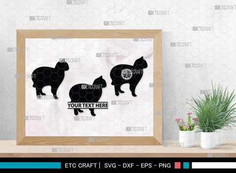 Cat Monogram, Cat Silhouette, Cat SVG, Feline Svg, Pussy Cat Svg, Mouser Cat Svg, SB00235 SVG ETC Craft 