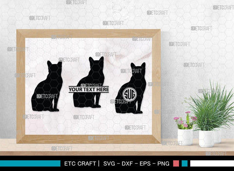 Cat Monogram, Cat Silhouette, Cat SVG, Feline Svg, Pussy Cat Svg, Mouser Cat Svg, SB00235 SVG ETC Craft 