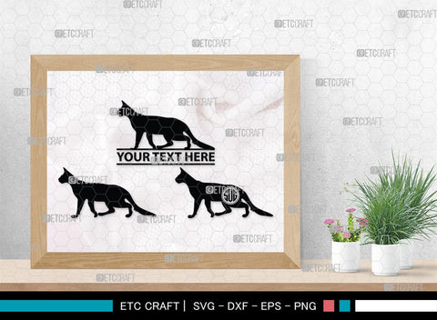 Cat Monogram, Cat Silhouette, Cat SVG, Feline Svg, Pussy Cat Svg, Mouser Cat Svg, SB00235 SVG ETC Craft 