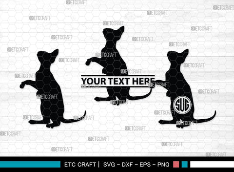 Cat Monogram, Cat Silhouette, Cat SVG, Feline Svg, Pussy Cat Svg, Mouser Cat Svg, SB00235 SVG ETC Craft 