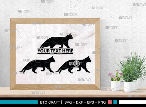 Cat Monogram, Cat Silhouette, Cat SVG, Feline Svg, Pussy Cat Svg, Mouser Cat Svg, SB00235 SVG ETC Craft 