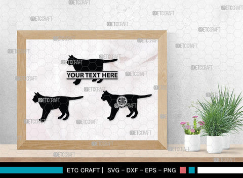 Cat Monogram, Cat Silhouette, Cat SVG, Feline Svg, Pussy Cat Svg, Mouser Cat Svg, SB00235 SVG ETC Craft 
