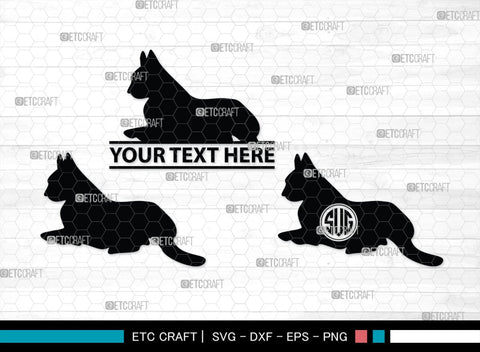 Cat Monogram, Cat Silhouette, Cat SVG, Feline Svg, Pussy Cat Svg, Mouser Cat Svg, SB00235 SVG ETC Craft 
