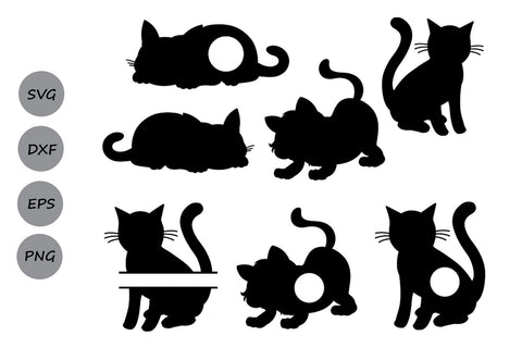 Cat Monogram| Kitten SVG Cut Files SVG CosmosFineArt 