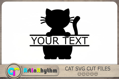 Cat Monograms Svg, Cats Svg, Cat Split Monograms Svg SVG Artinrhythm shop 
