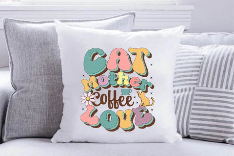Cat Mother Coffee Love Sublimation SVGArt 