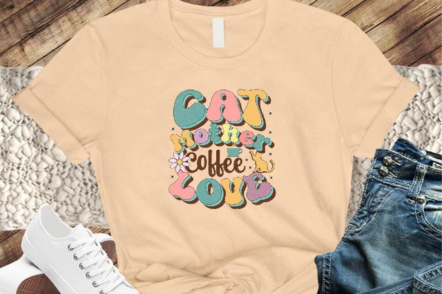 Cat Mother Coffee Love Sublimation SVGArt 