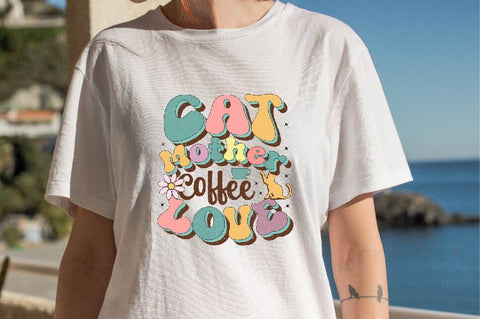 Cat Mother Coffee Love Sublimation SVGArt 